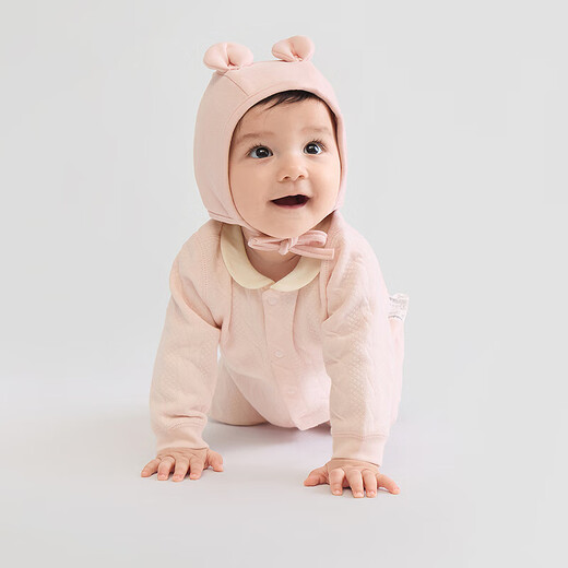 Balabala children's clothing baby jumpsuit newborn baby full moon rompers quilted thickened cute and cute baby clothes for boys and girls foundation white unicorn 80cm