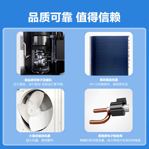 Haier central air conditioner, high-end hot model, household 5 HP/6 HP/10 HP, one-to-two duct machine, ceiling machine, first-class energy efficiency, shop, factory, office, conference room, commercial air conditioner, 6-horsepower, first-class energy efficiency, one-to-two ceiling machine