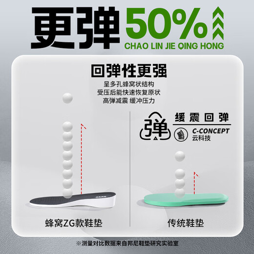 Bonnie family inner heightening insole for men, shock-absorbing, breathable and sweat-absorbing, women's invisible sweat-absorbing full pad for winter