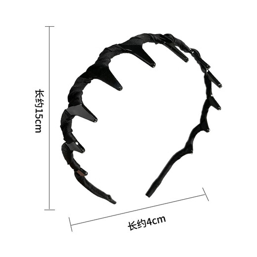 Jian Yingshu face wash and makeup toothed hairband 3-piece set non-slip headwear French braided headband high skull fluffy