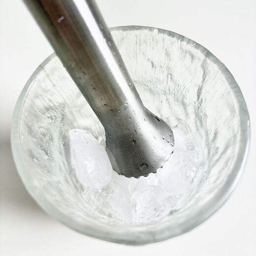 厨安宝304不锈钢碎冰棒强力手打柠檬茶奶茶店打冰锤水果捣汁棒调酒工具 大号锥头碎冰棒 304不锈钢