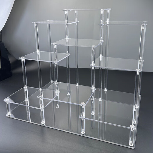 Shiganu acrylic transparent ladder frame doll display stand desktop storage rack 4th floor 12 booth large size