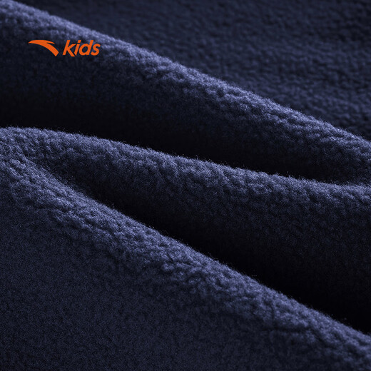 ANTA children's sweatshirt for boys and girls 2025 autumn and winter sweatshirt plus velvet warm sports knitted pullover 352548721R