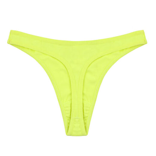 Men's thong high-cut pure cotton hollow sexy hip-lifting T-pants low-waist macho nightclub seamless briefs trendy white S75-90Jin Jin is equal to 0.5 kg