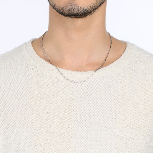 Chow Sang Sang Pt950 Platinum Necklace Versatile White Gold Necklace Plain Chain Clavicle Chain 33919N Price 40cm - 11.85g (including labor cost 740 yuan)