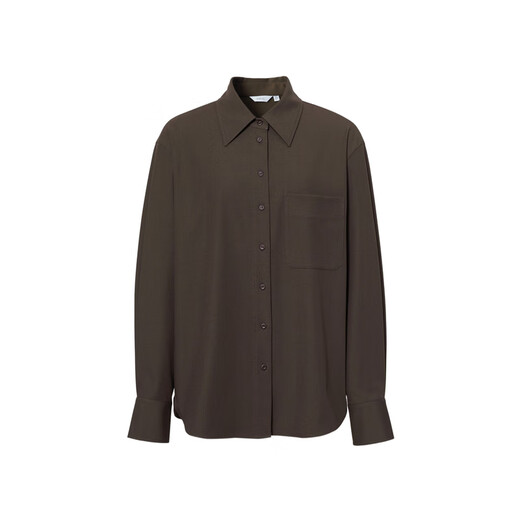 Eveli (eifini) Jiang Xin endorses Eveli TR classic shirt, versatile slim shirt, warm 25 winter new tops for women, dark maroon S 80-105Jin Jin is equal to 0.5 kg