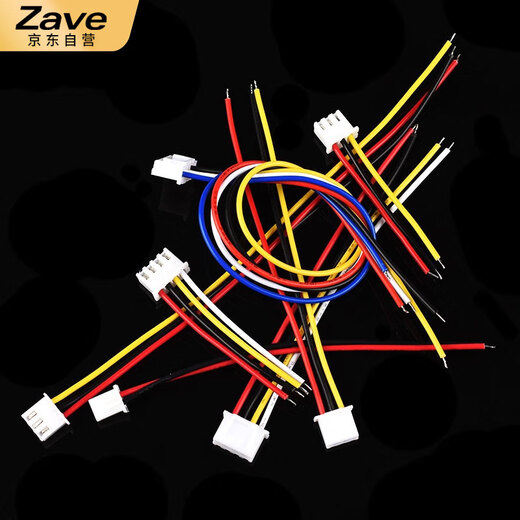 ZAVE XH2.54mm single-head terminal cable connection cable 4P male 8CM (10 pieces)