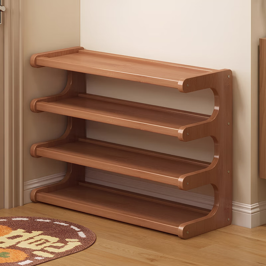 Nifeng door shoe rack household multi-layer simple small shoe storage rack integrated wall vertical shoe cabinet multi-layer slipper rack 4 layers 50cm reinforced extra thick about 9 pairs of shoes