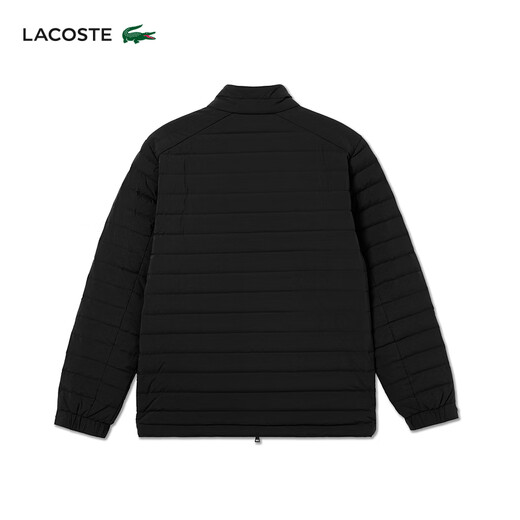 LACOSTE French crocodile men's 25 autumn new V-shaped partition quilted goose down jacket | BH2550 031/black S 46