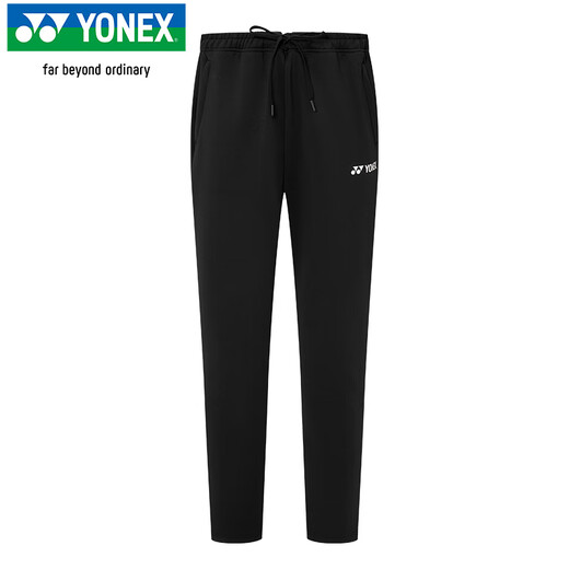 YONEX尤尼克斯羽毛球服比赛训练运动跑步新款长裤男1601125BCR黑色L