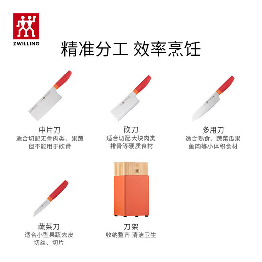 ZWILLING pot set, wok, stainless steel soup pot, steamer, milk pot, enamel pot, soup spatula, household kitchen goodies, happy food carving pot set, 13 pieces