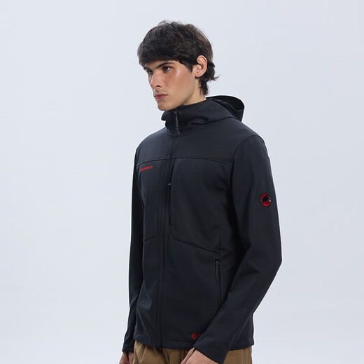 MAMMUT 25th Anniversary Ultimate VIII Men's Outdoor Windproof and Breathable Jacket GTX Red Label Soft Shell Black M