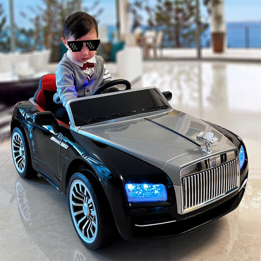 WORK BABY Mercedes-Benz Maybach children's electric car car four-wheel remote control toy car can sit adults boys and girls baby stroller white dual drive + self-driving + remote control + swing electric drive