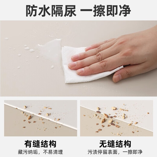 Taoniwu baby XPE folding crawling mat thickened 4CM baby indoor children's PU foldable floor mat kindergarten classic gray and white 40% off