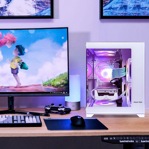 ASUS AMD R5 9600X host + RTX 5060 graphics card 7800X3D/RTX 5070 live game e-sports desktop computer DIY assembly machine without graphics card complete machine sea view room 5600 + ASUS RTX 5060 e-sports version