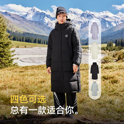 雪中飞【成毅推荐】秋冬大口袋设计男女同款高充绒加厚长款连帽羽绒服