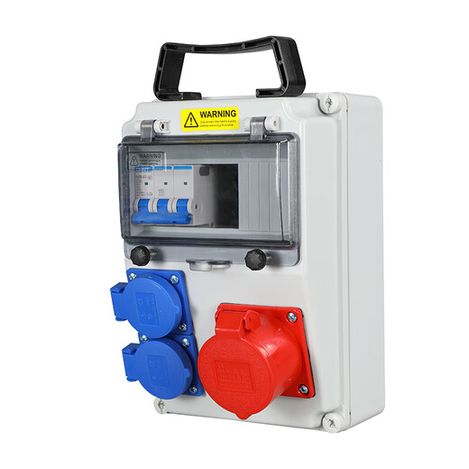 G CDQCN portable outdoor leakage protection socket/anti-fall power strip at engineering site/waterproof maintenance power box surface-mounted plastic distribution box complete set of configuration 3 as shown in the picture 2-3 days