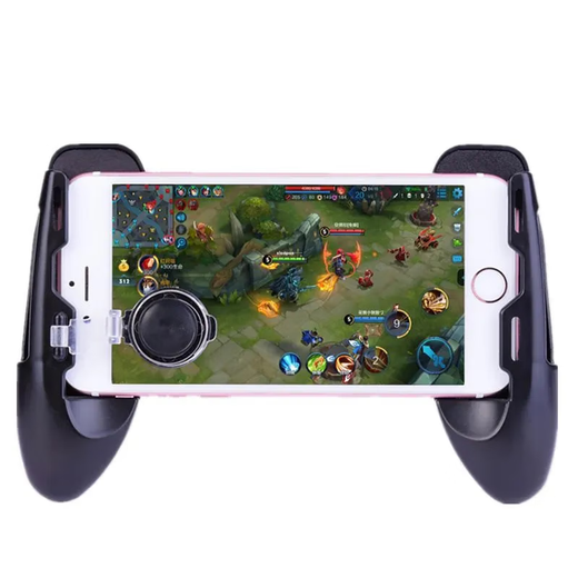 Three-in-one mobile game controller, new mini controller, mobile phone holder, chicken king, chicken-eating artifact, multi-auxiliary game controller, grip type, king artifact peripherals, stretch folding handle, standard package, three-in-one game controller*1