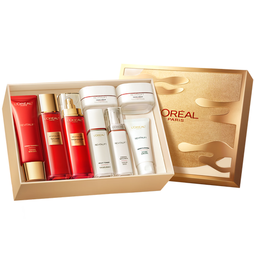 L'Oreal Rejuvenating Cleansing Lotion Limited Gift Box Set Anti-wrinkle Hydrating Skin Care Products Cosmetics Birthday Gift