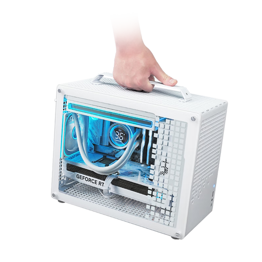 ASUS ROG Fukiyuki AMD R7 9800X3D/RTX5080/5070TI/RX9070XT high-end mini desktop assembly computer console game machine Qiao Sibo Z20 with six丨9800X3D丨RTX5080