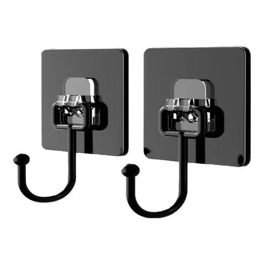 Mixed American disposable strong adhesive wall stickers, load-bearing, traceless hooks, no punching hooks, sticky hooks, large black hooks, 10 pieces