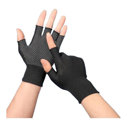 Thin special fishing gloves for summer travel and fishing, breathable leaky half-finger wild fishing sweat-absorbent summer gloves, leaky five-finger gloves, 2 pairs of activities