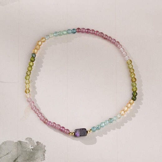 Potala Palace's Orphan Tourmaline Shuju Lai 18K Gold Bracelet Women's High-end Transfer Bead Bracelet Birthday Gift for Girlfriend