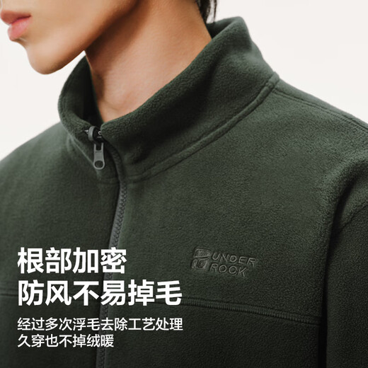 NetEase carefully selects 25 new polar fleece jackets, men's jackets, jackets, liner jackets, heat storage and warm fleece jackets for outdoor leisure, model A, 25 autumn and winter weight upgrade - Phantom Black L