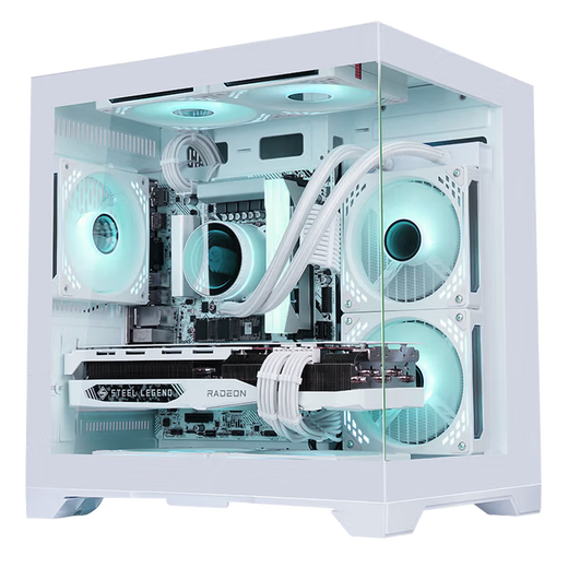 ASUS AMD Ryzen R7 5700X 9500F RTX5060 9060XT graphics card sea view room computer Delta mobile tile e-sports game console DIY desktop assembly machine R7 5700X丨9060XT O8G