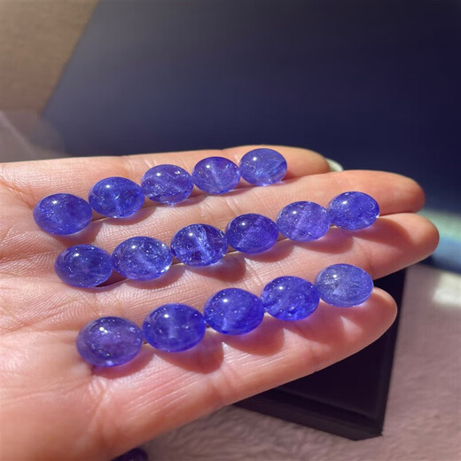 Chuxu Haoying natural crystal tanzanite single bead bracelet women's gem grade noble blue round bead crystal loose bead single 10mm single