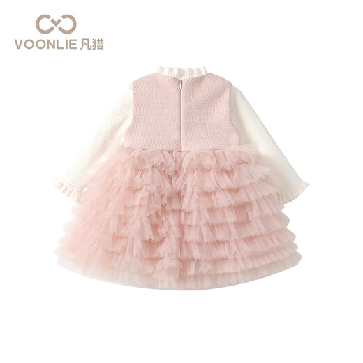 Fanhunting girls sweet style autumn dress 2025 new fashionable baby princess dress children's suit dress spring and autumn