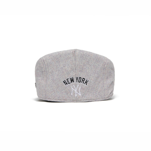 NEW ERA New Yihua 24 new MLB series NY embroidered newsboy hat for men and women, fashionable and versatile beret hat trend gray L