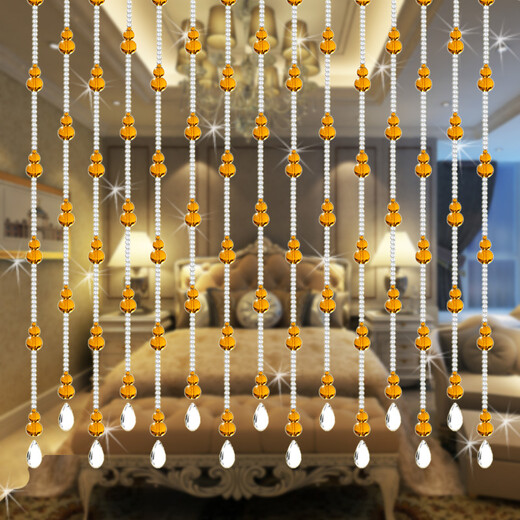 1GSHOP gourd bead curtain crystal curtain door to bedroom bathroom entrance home living room toilet partition door curtain
