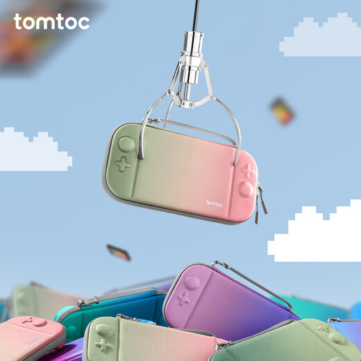 Tomtoc Switch2 storage bag N2 accessories slim storage bag protective cover Nintendo anti-fall and pressure-resistant classic gray suitable for Switch2