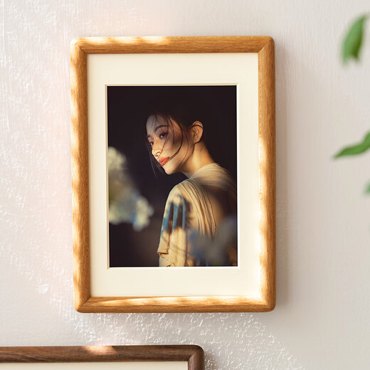 Uncle Lu photo frame 6-inch empty frame teak solid wood table high-end simple creative photo frame wooden picture frame framed self-installation