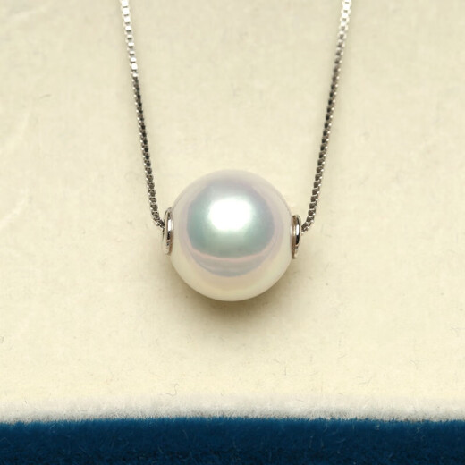 Yuebu Passepartout Perfect Round Aurora Natural Freshwater Pearl Transfer Bead Necklace White Rose S925 Silver Accessories PBF Design Color PBF210