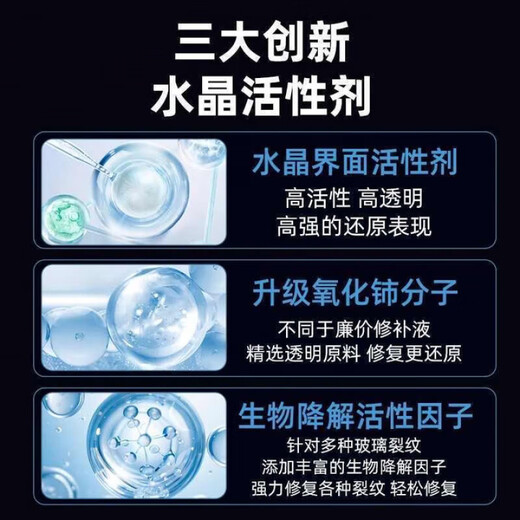 Sawang German car glass crack repair front windshield repair tool repair agent glass crack repair restoration glass repair fluid powerful pack 1 bottle + tools