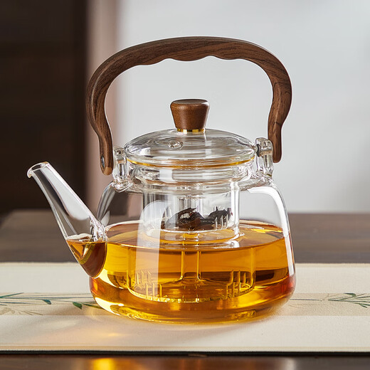 Xinshangming (xinshangming) teapot glass health pot electric ceramic stove kettle high temperature resistant open flame tea set tea set lifting kettle transparent teapot 1000ml