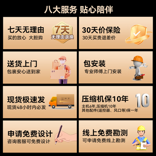 Booshen COOL style kitchen air conditioner special refrigerator Liangba single cooling household integrated embedded ceiling hidden all-in-one non-external unit kitchen and bathroom special air conditioner needs to drill 2 holes, large 1 piece, suitable for 8 single air outlets