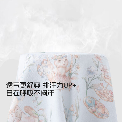 Kordear baby hat pure cotton fetal cap newborn protective fontanel cap 0-3 months baby ear protection cap head blue afternoon garden 3-6 months (applicable to head circumference 35-40cm)