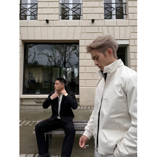 Muwei American-style GTAL stand-up collar and shoulder jacket for men in autumn, three-proof, tough and handsome, casual and high-end top jacket, black, 90% of buyers choose XL, recommended 140-160Jin Jin equals 0.5 kg
