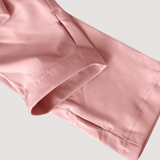 Yoga clothing top professional running sports jacket quick-drying fitness women's Pilates training clothing elastic long-sleeved cycling honey pomelo pink M