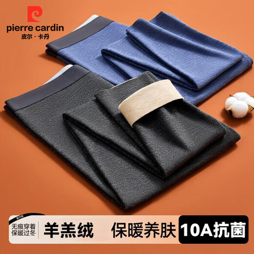 Pierre Cardin Men's Thermal Pants Slim Leggings 10A Antibacterial Men's Autumn and Winter Underwear Winter Autumn Clothing High Elastic Autumn Pants
