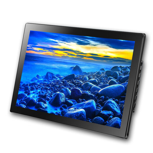 OWNEW Multifunktionale High-Definition-Werbemaschine, elektronischer Fotorahmen, Bild, elektronisches Fotoalbum, Musikvideo-Player, digitaler Fotorahmen, Fotorahmenständer, 22-Zoll-Einzelmaschine, weiß