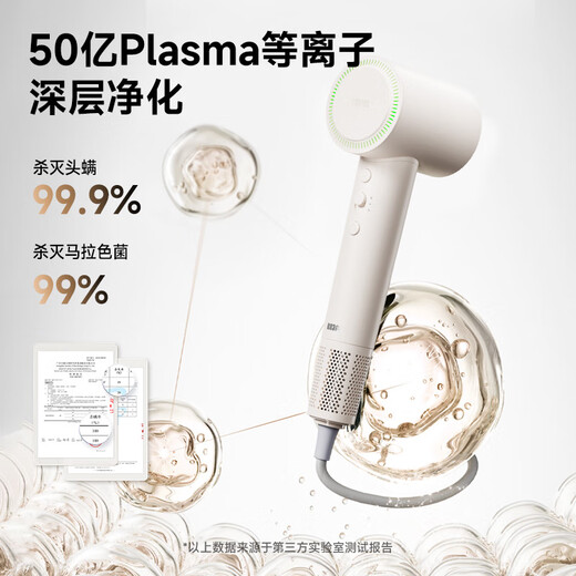 RUAFEE Hair Dryer Home High Speed Plasma Hair Dryer High Power High Wind Hair Dryer Negative Ion Hair Care Low Noise Fast Dry Hair Hair Send Gift National Subsidy Face Control Powder