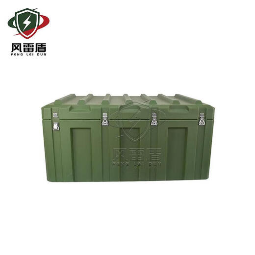 Rotational molding box 1200*800*600mm three-proof box storage equipment box material transport box precision instrument box military green wheelless model_(standard cotton)