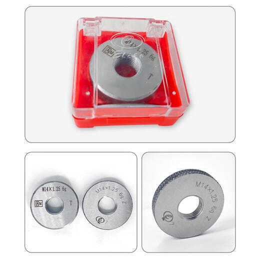 AM Elite metric thread ring gauge fine tooth gauge through and stop gauge external thread gauge M2*0.25~M29*0.75 6g M15*0.56g
