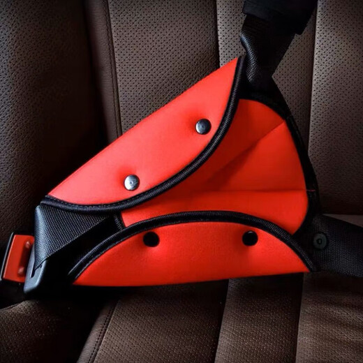 儿童汽车安全带调节固定器辅助带防勒脖神器车载保护套宝宝护肩套 黑色