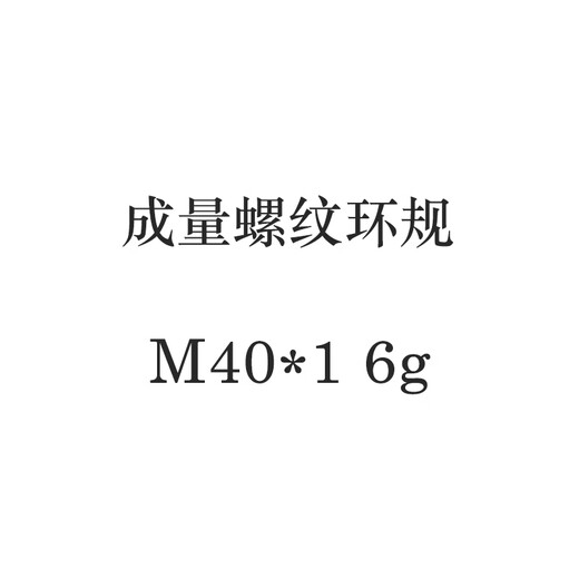 Metric thread ring gauge fine tooth pass and stop gauge pass and stop gauge M8*1-M9*1 M9*0.75-M52*2 6g silver ring gauge M40 1-6g