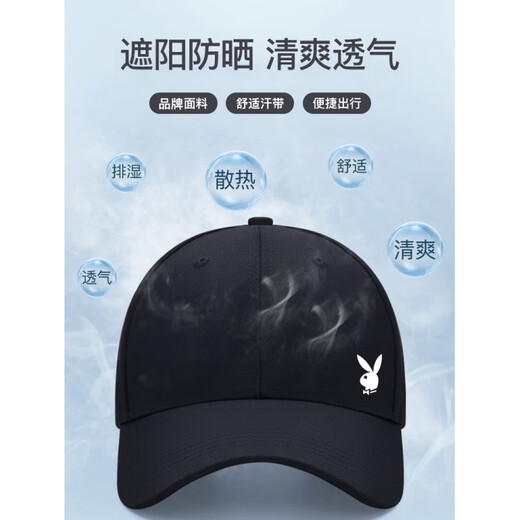 Playboy (PLAYBOY) Hat Men's Trendy Autumn and Winter Peaked Cap Korean Version Baseball Cap Sun Protection Sun Hat Women's Casual Fashion Style 01 Adjustable